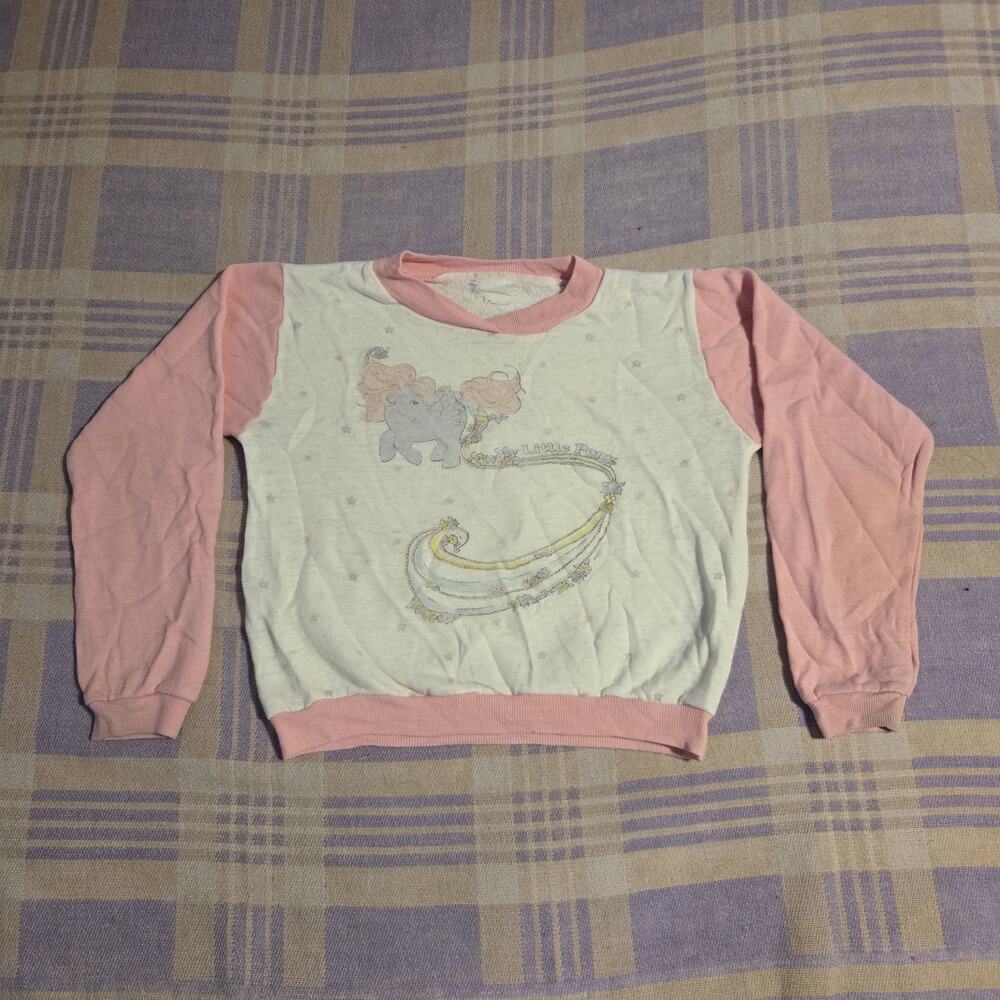 Vintage G1 My Little Pony Merchandise Kids Sweatshirt Shirt 80s Rare Youth